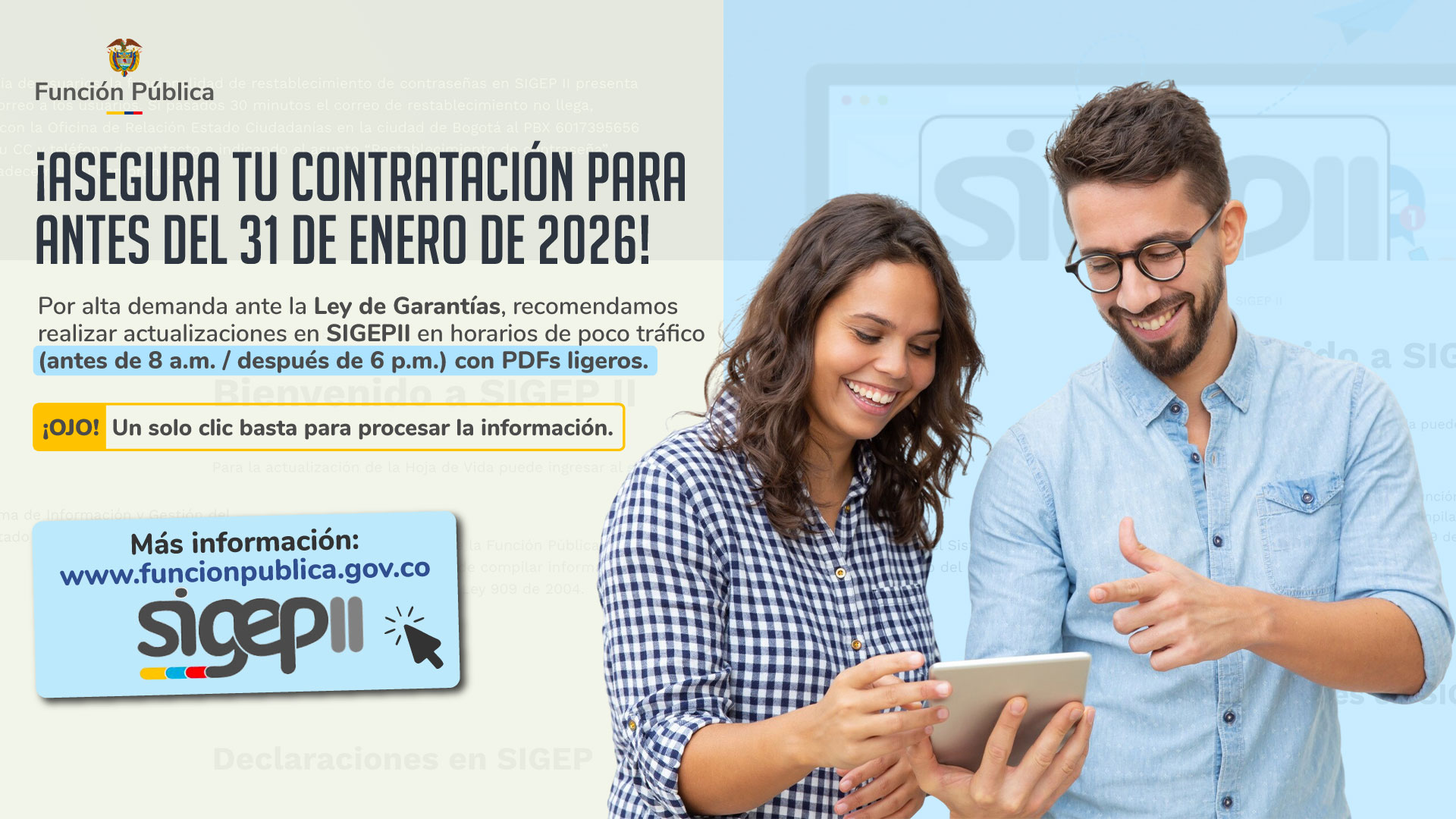 ¡Asegura tu contratación para antes del 31 de enero de 2026!
