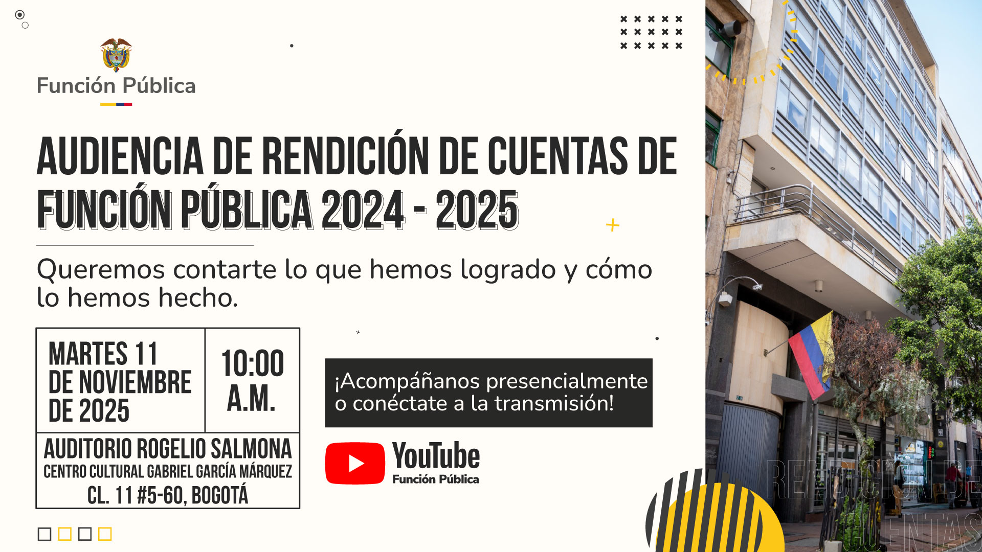 Audiencia de Rendición de Cuenta de Función Pública 2024 - 2025