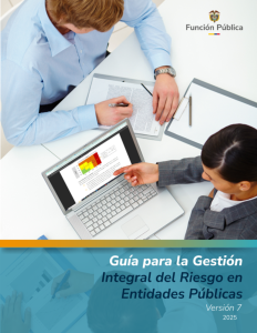 Portada publicaci n Guía para la Gestión  Integral del Riesgo en  Entidades Públicas Versión 7
