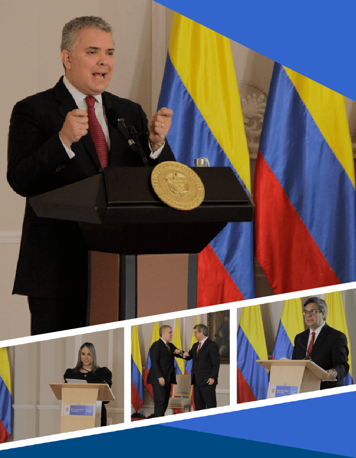 Presidente Iván Duque en la celebración del Día Nacional del Servidor Público
