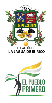 Escudo y Logo Alcaldía de La Jagua de Ibirico - disposición vertical