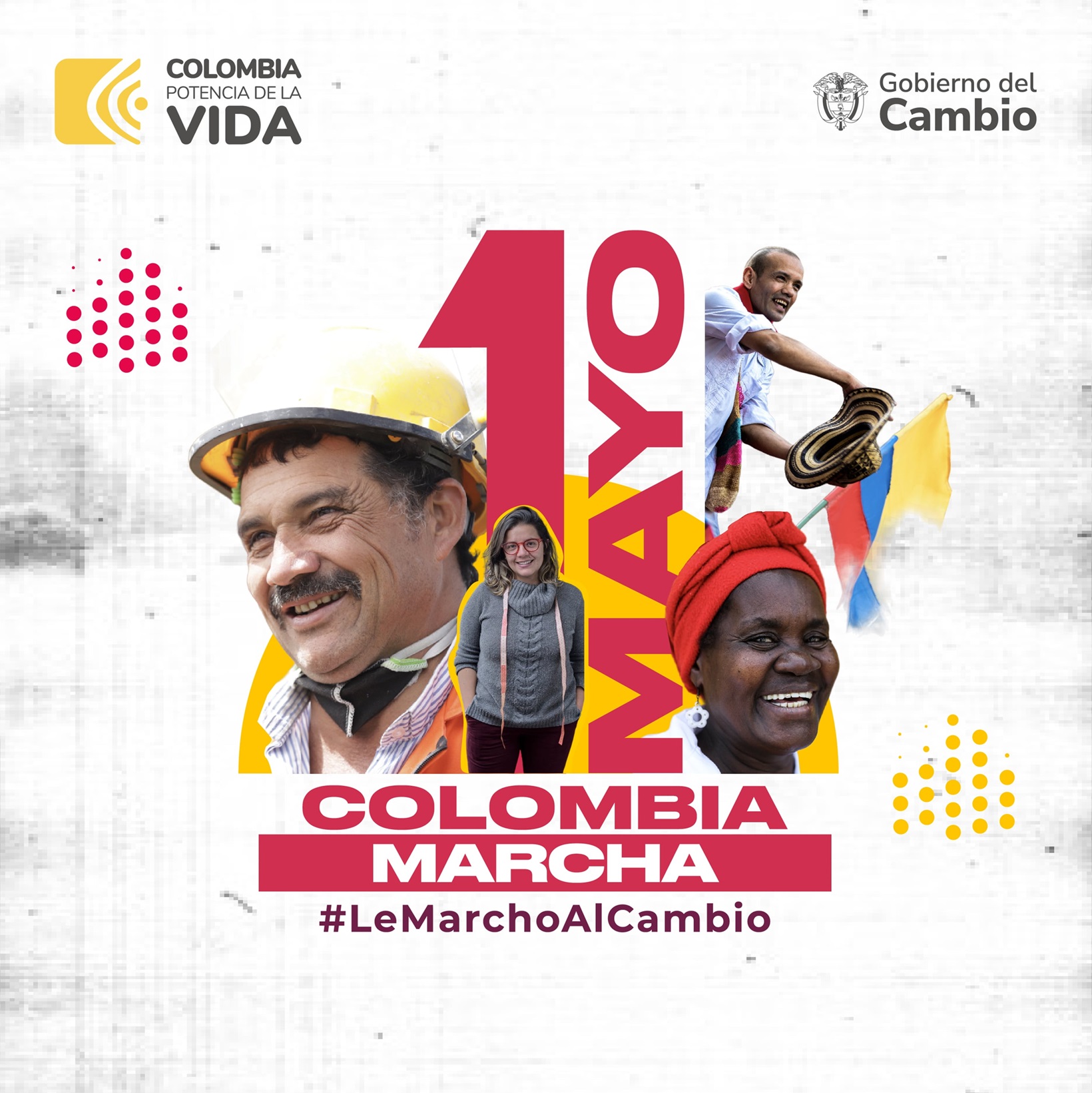 1ro de mayo  COLOMBIA MARCHA #LeMarchoAlCambio