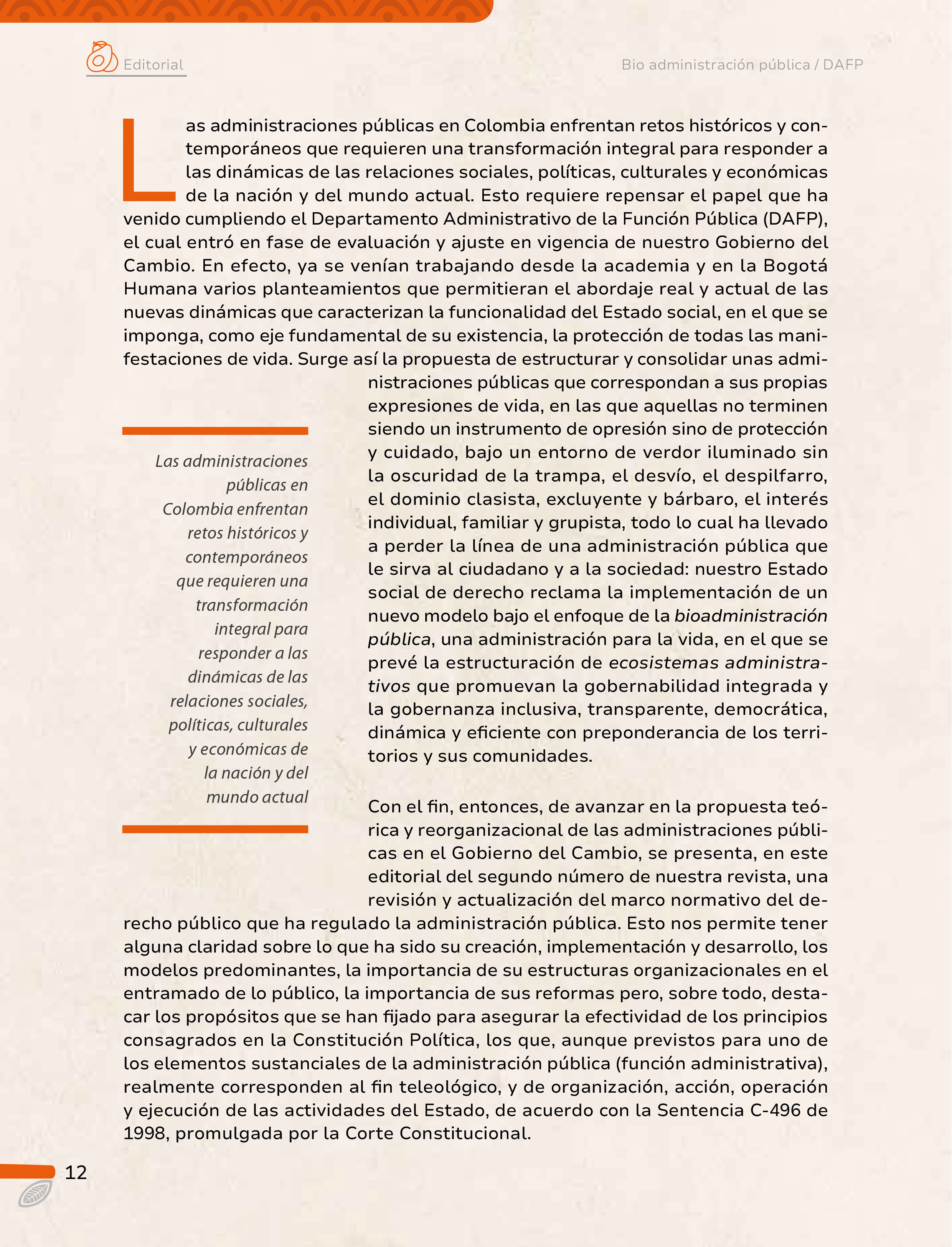 Revista BioAdministración 1ra Ed.
