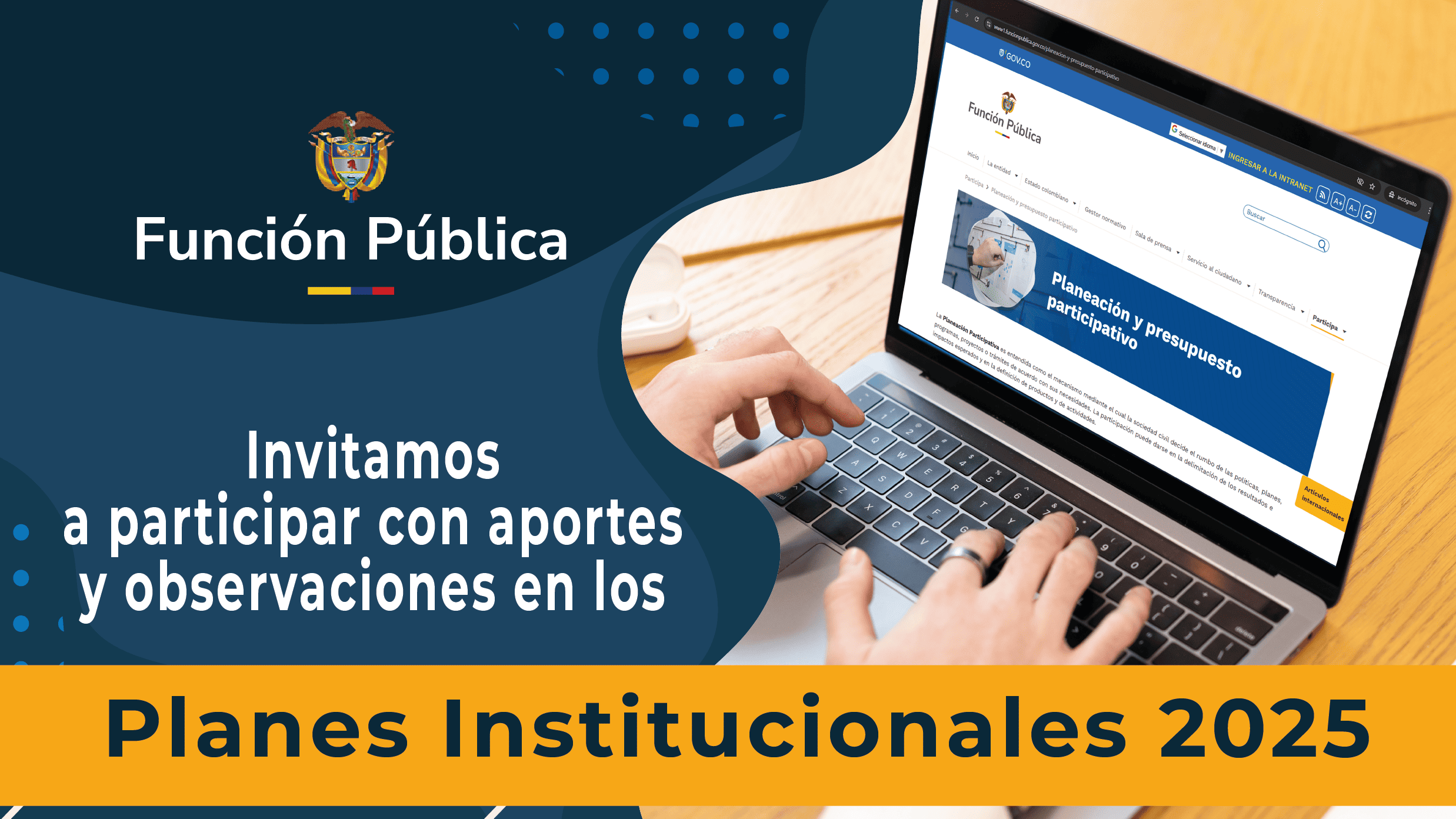 Imagen banner Planes institucionales