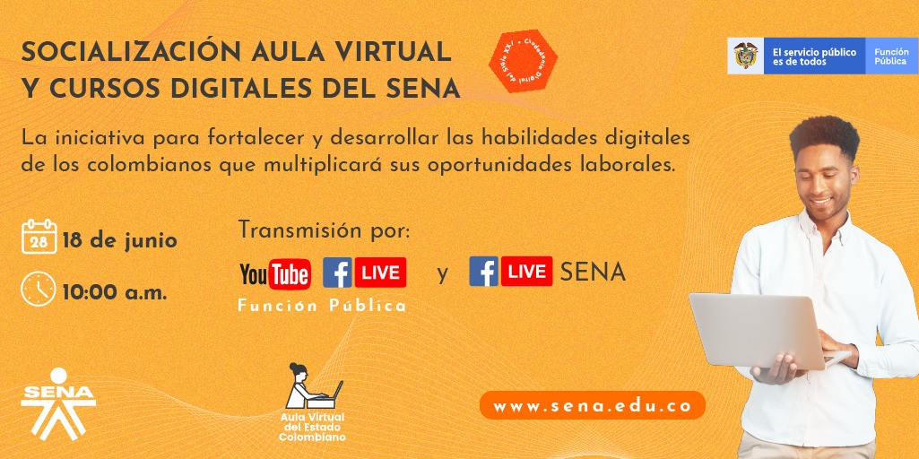 Socialización del aula Virtual del Estado y SENA Digital | Habilidades digitales para servidores públicos