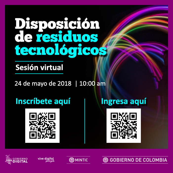 Sesión Virtual - Gobierno Digital - Disposición de residuos tecnológicos