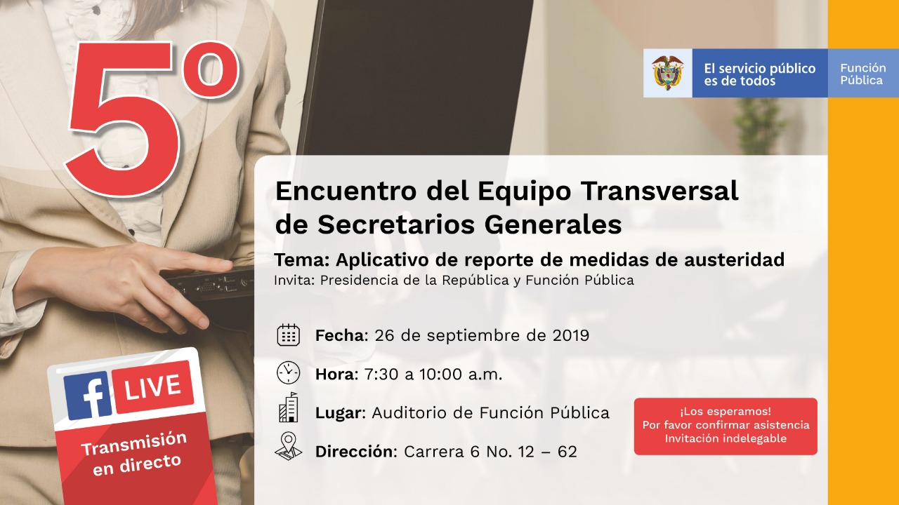 Quinto Encuentro de Equipo Transversal de Secretarios Generales