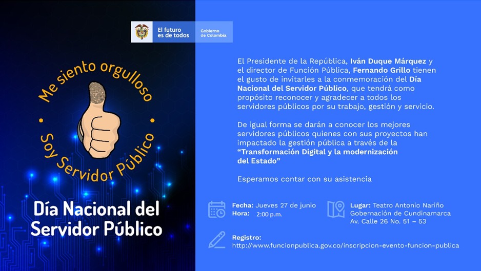 Cambio de hora. Día Nacional de Servidor Público
