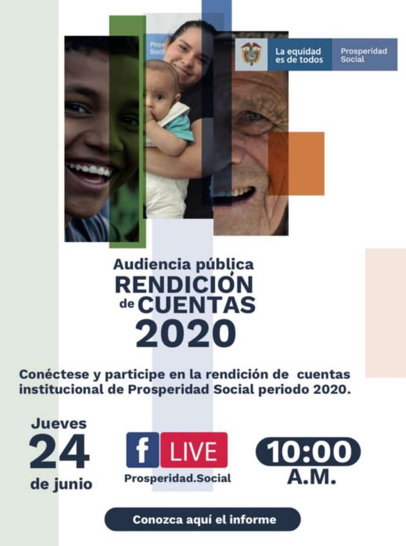 Invitación | Sector de la Inclusión Social y la Reconciliación rinde cuentas a la ciudadanía | 24 y 25 de junio 