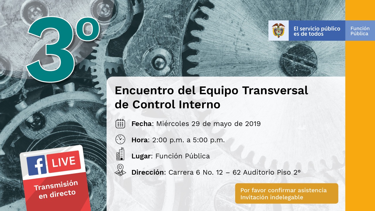Invitación al III Encuentro de Equipo Transversal de Control Interno