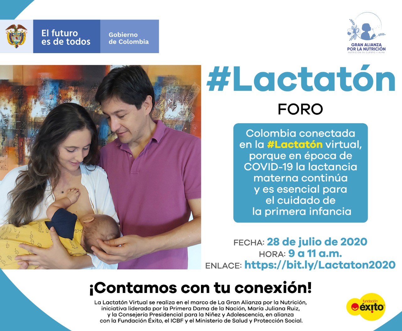 Conéctate al Foro de la Lactatón virtual 2020