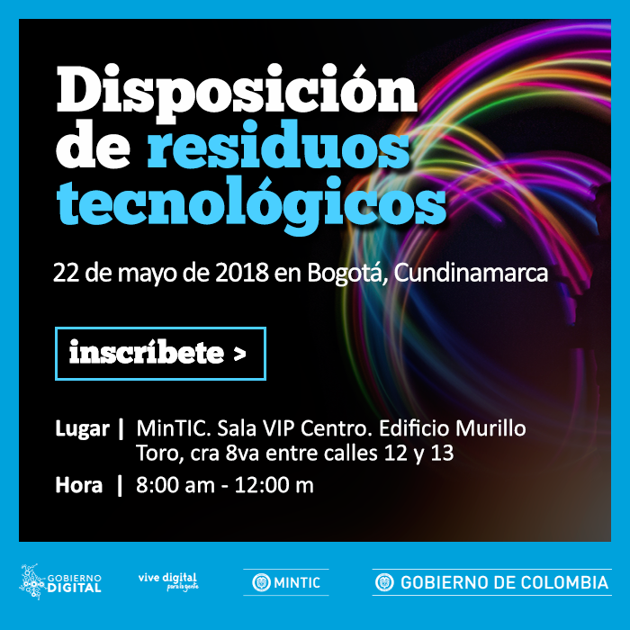 Sesión Presencial - Gobierno Digital - Disposición de residuos tecnológicos