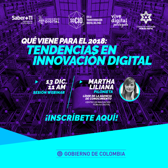 Webinar tendencias de innovación pública para el 2018