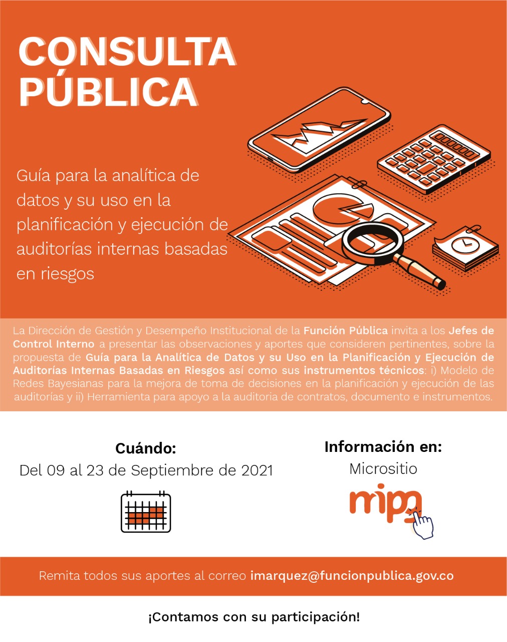 Consulta pública | Guía para la Analítica de Datos y su Uso en la Planificación y Ejecución de Auditorías Internas Basadas en Riesgos