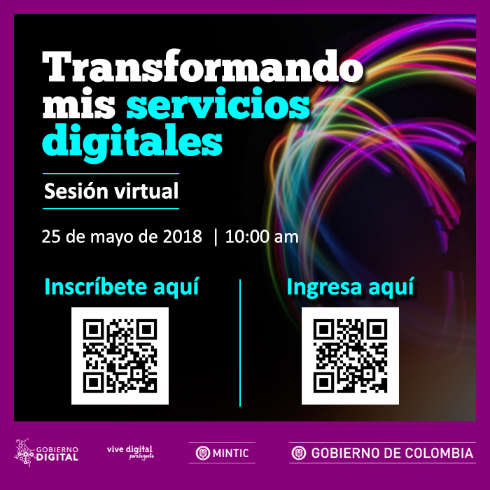 Sesión Virtual - Gobierno Digital - Transformando mis servicios digitales