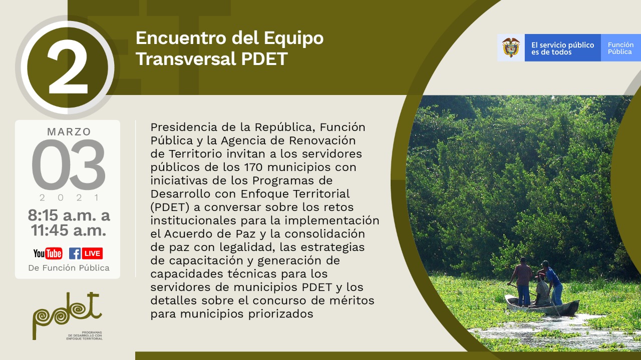 Segundo Encuentro de Equipo Transversal PDET 03 de marzo