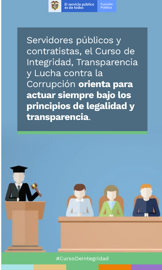 Curso de Integridad, Transparencia y Lucha contra la Corrupción en Función Pública Curso de Integridad, Transparencia y Lucha contra la Corrupción en Función Pública