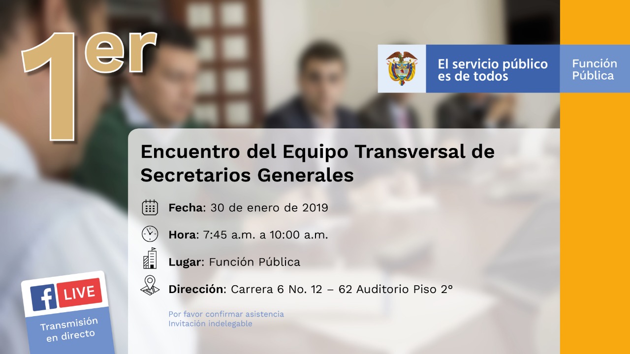 Primer Encuentro Equipo transversal de Secretarios Generales